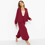 Брючный костюм Стиль говорит (2 в 1, рубин). Состав: 65% полиэстер, 30% вискоза, 5% эластан