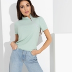Водолазка Дерзко, стильно! (light green). Состав: 65% п/э, 30% вискоза, 5% спандекс