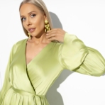 Платье Люксовый выход (с поясом). Состав: 97% полиэстер, 3% спандекс