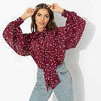 Блуза Привлекаю удачу (бордо). Состав: 100% полиэстер