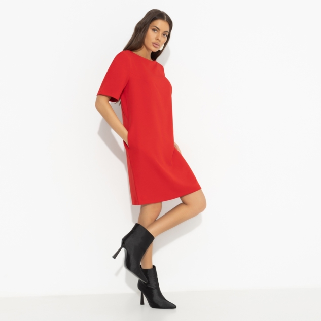 Платье Виртуальные будни (red) 