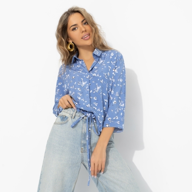 Блуза Твой личный тренд (небесная) 