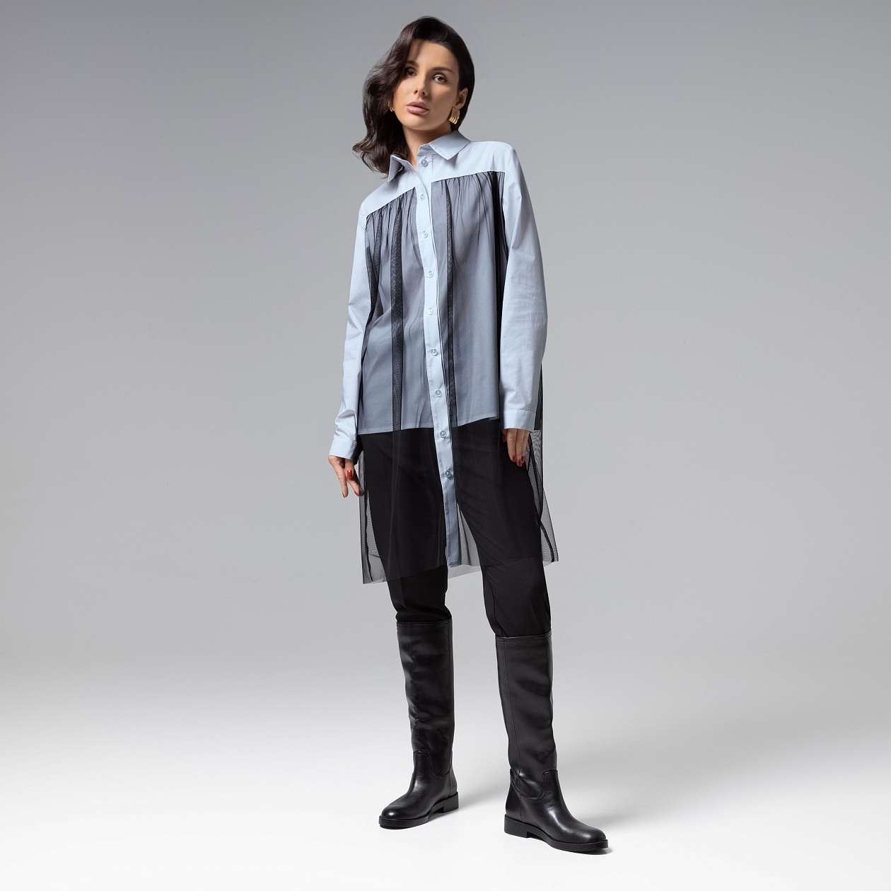 Срочно на обложку (blue). Состав: 95% вискоза, 5% эластан