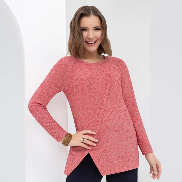 Блуза Живем красотой (алый) 