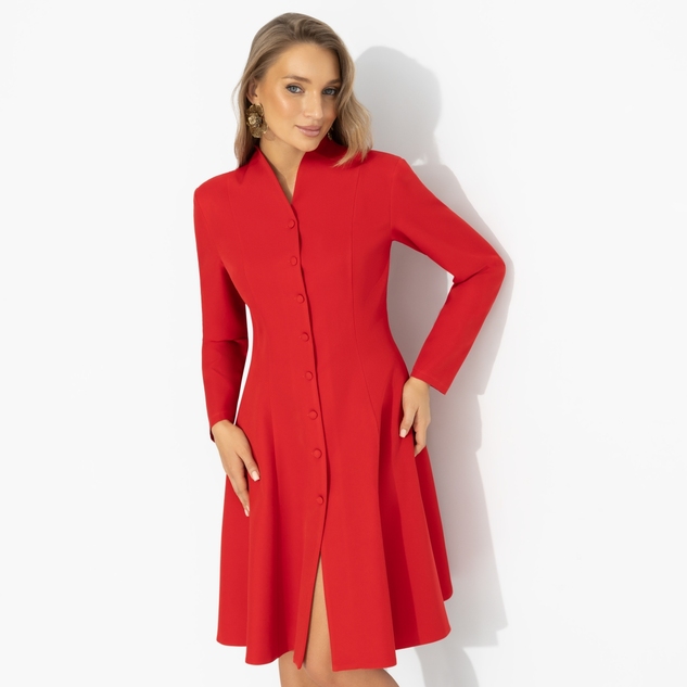 Платье Ревную себя (скандально-красное) 