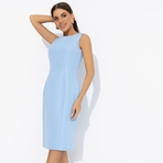 Платье-футляр Главная леди (blue). Состав: 95% п/э, 5% эластан