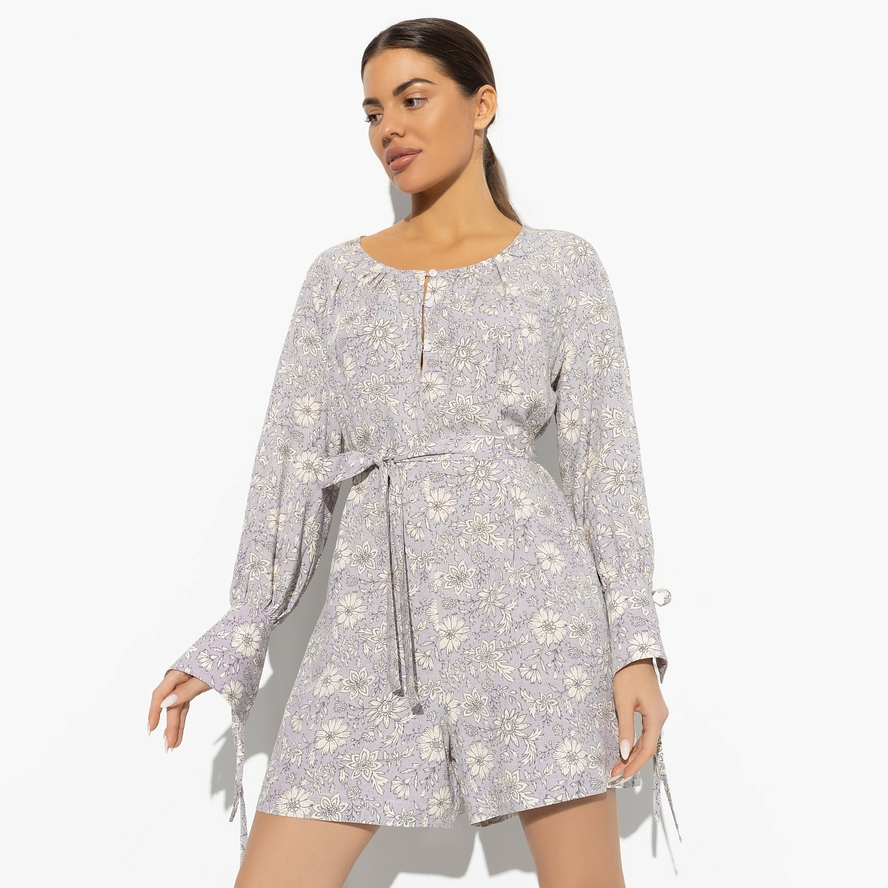 Комбинезон Не забудь влюбиться (с поясом). Состав: 100% вискоза