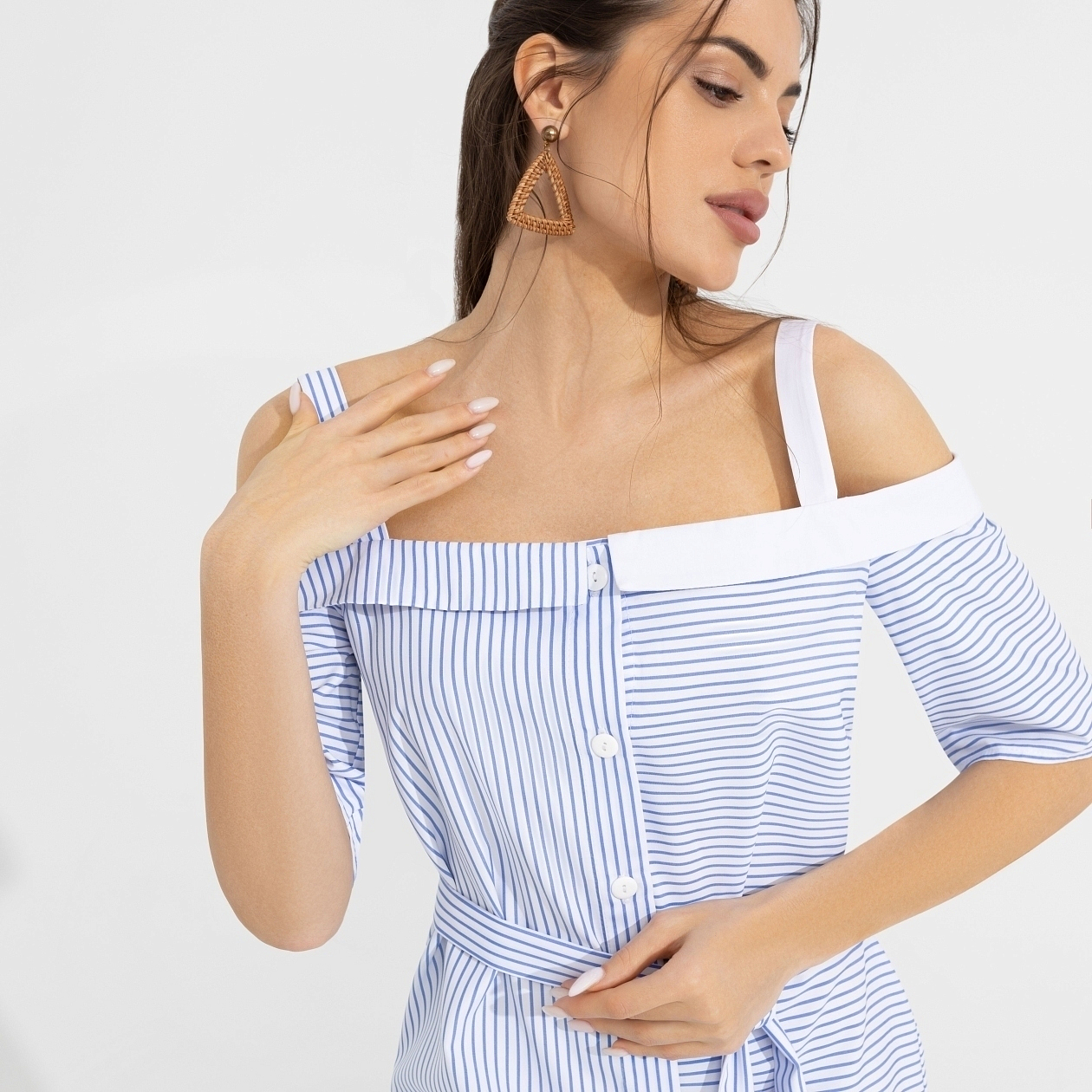 Сарафан Хочу на море (с поясом). Состав: 55% хлопок, 45% полиэстер