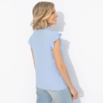 Блуза Свежая подборка (blue). Состав: 95% п/э, 5% эластан