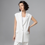 Карьерный взлет (античный белый) . Состав: 65% п/э, 35% вискоза