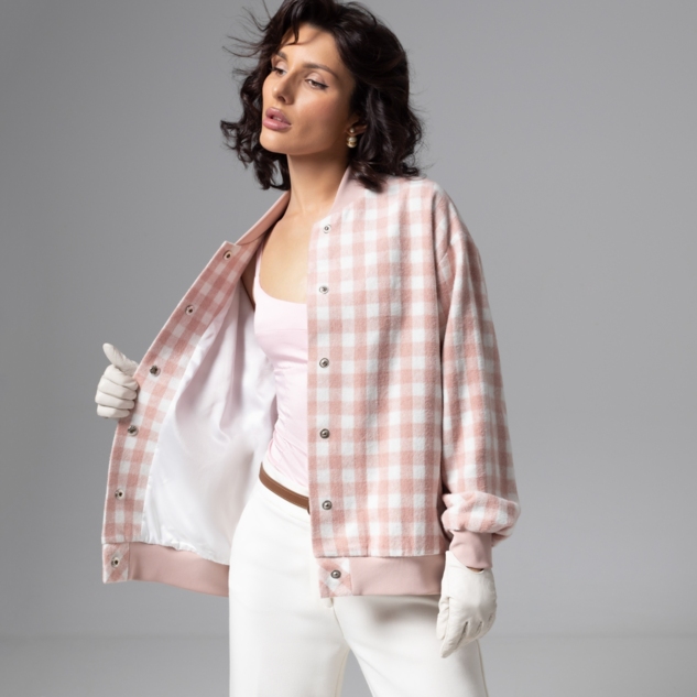 Бомбер Движение вперед (розовый) 