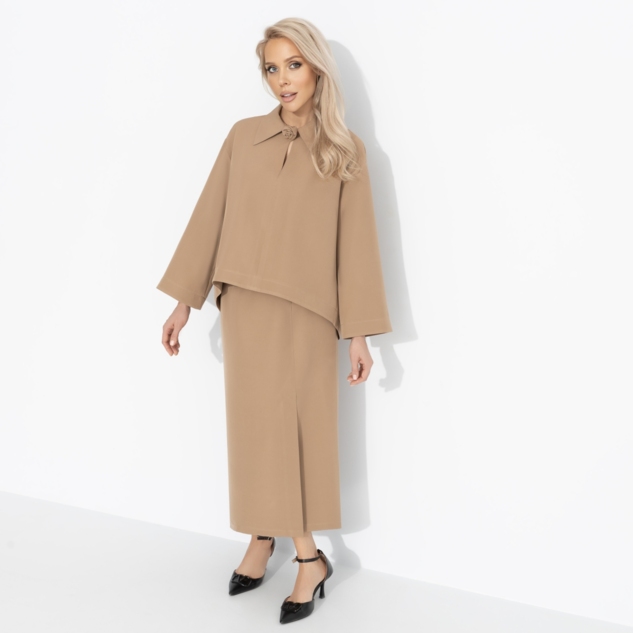 Комплект с юбкой Легкость эмоций (2 в 1, утренний кофе) 