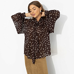 Блуза Привлекаю удачу (американо). Состав: 100% полиэстер