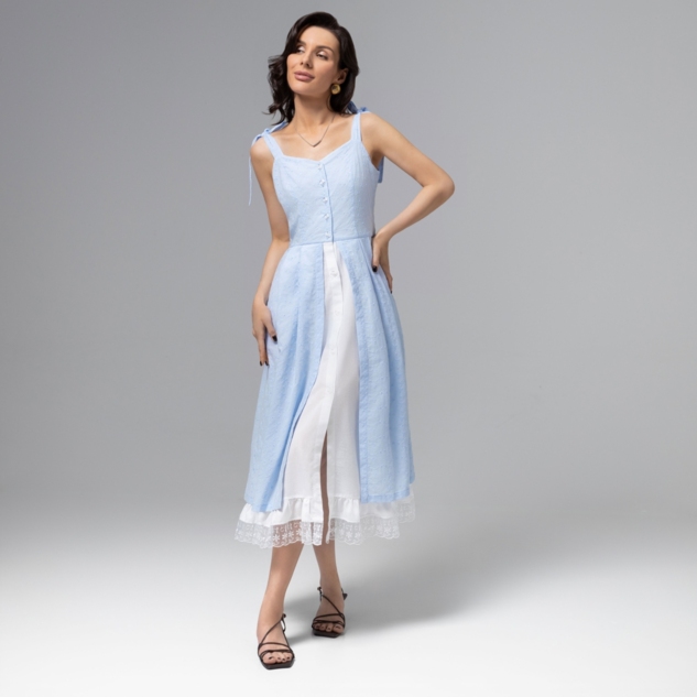 Сарафан Летняя сказка (голубой) 