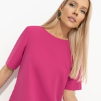 Платье Виртуальные будни (fuchsia). Состав: 60% полиэстер, 37% вискоза, 3% спандекс