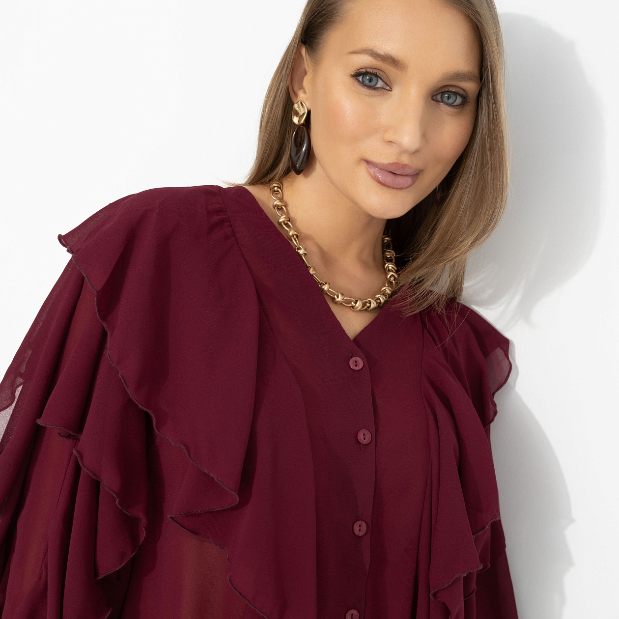 Блуза Прикосновение мечты. Состав: 95% полиэстер, 5% эластан