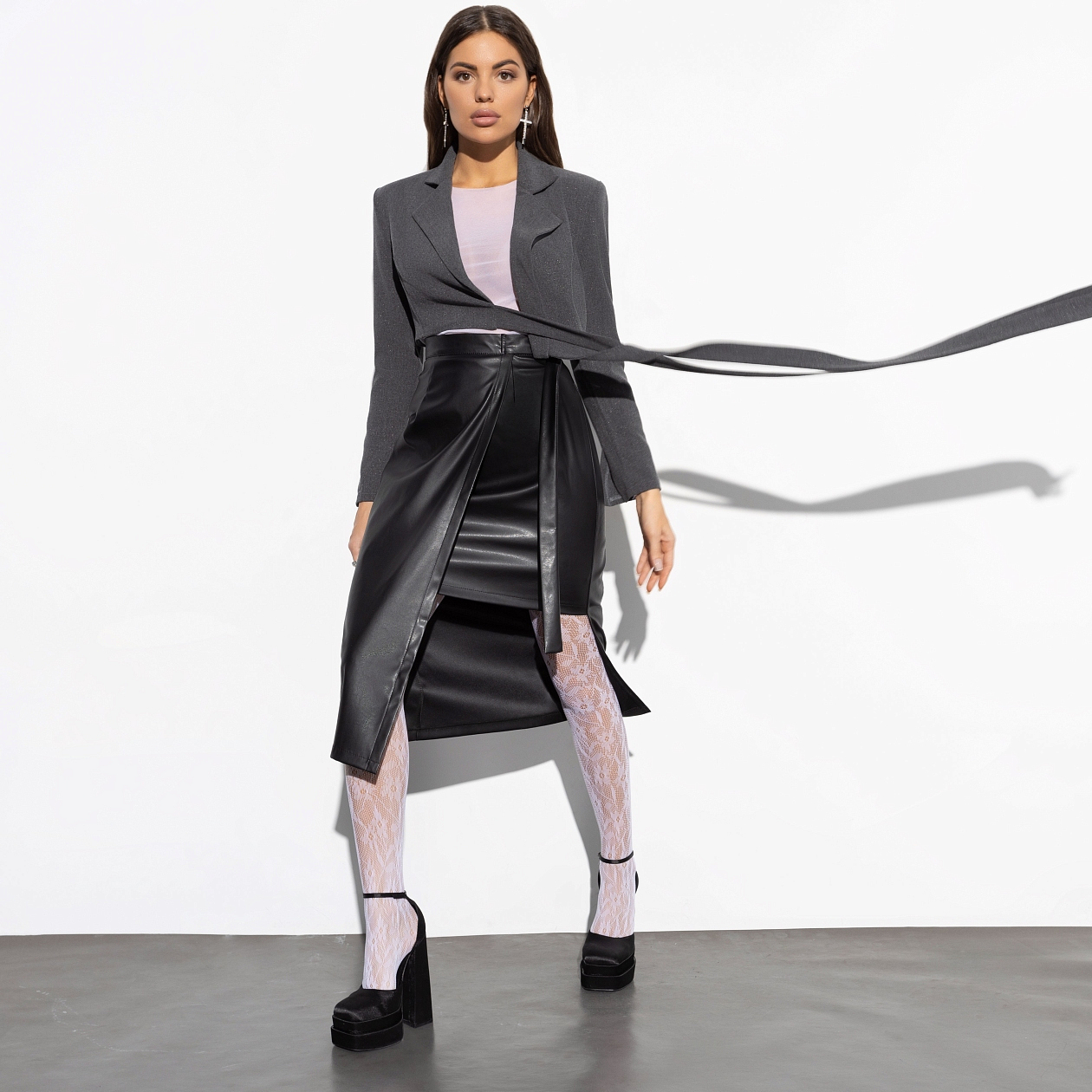 Жакет Стильная сенсация (elegant). Состав: 65% п/э, 30% вискоза, 5% эластан