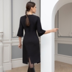 Платье Невозможно забыть (блэк). Состав: 60% п/э, 37% вискоза, 3% спандекс