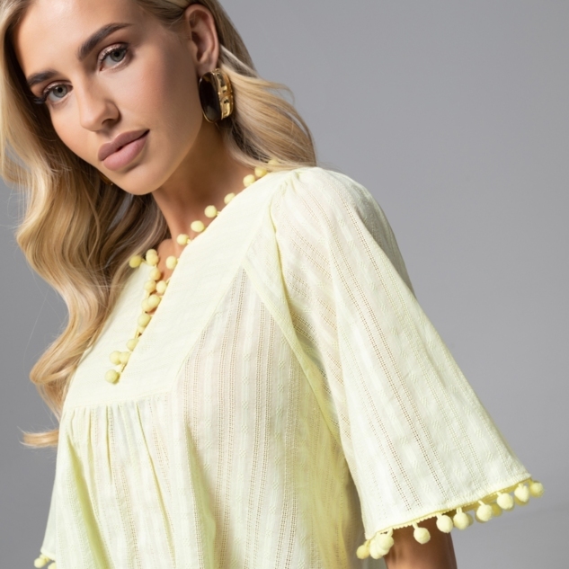 Блуза Летний фольклор (желтая) 