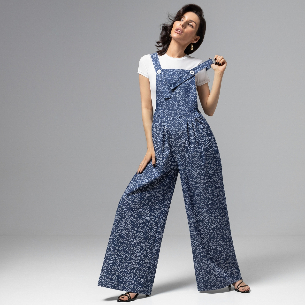 Комбинезон Комфорт лета (blue). Состав: 95% хлопок, 5% спандекс