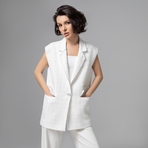 Карьерный взлет (античный белый) . Состав: 65% п/э, 35% вискоза