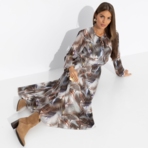 Платье Летящие мгновения (grey). Состав: 100% п/э