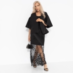 Костюм с юбкой Очарование момента (элегант, 2 в 1, с поясом). Состав: 95% полиэстер, 5% эластан