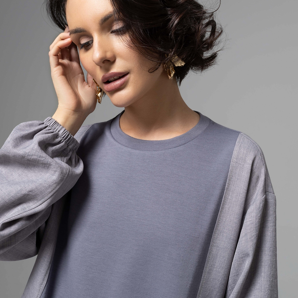 В котором удобно жить (серый). Состав: 65% п/э, 30% вискоза, 5% спандекс