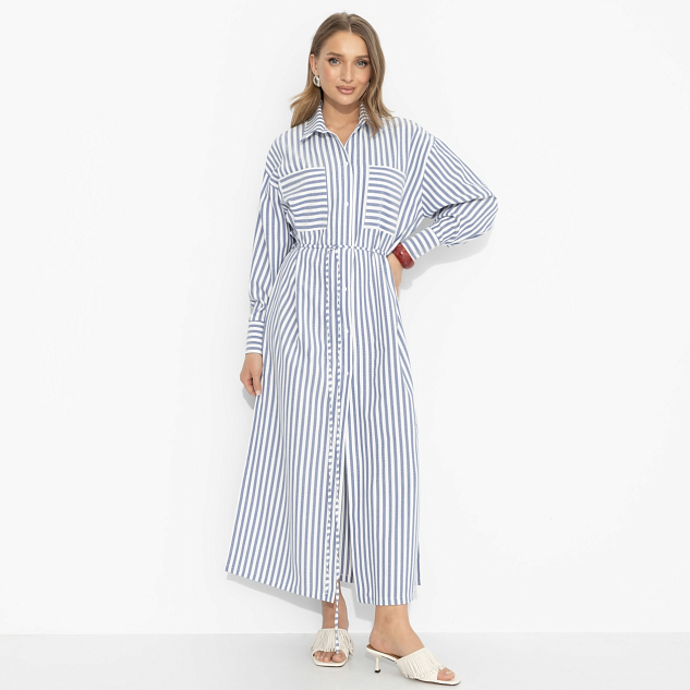 Платье-рубашка В самое сердце (тренд) 