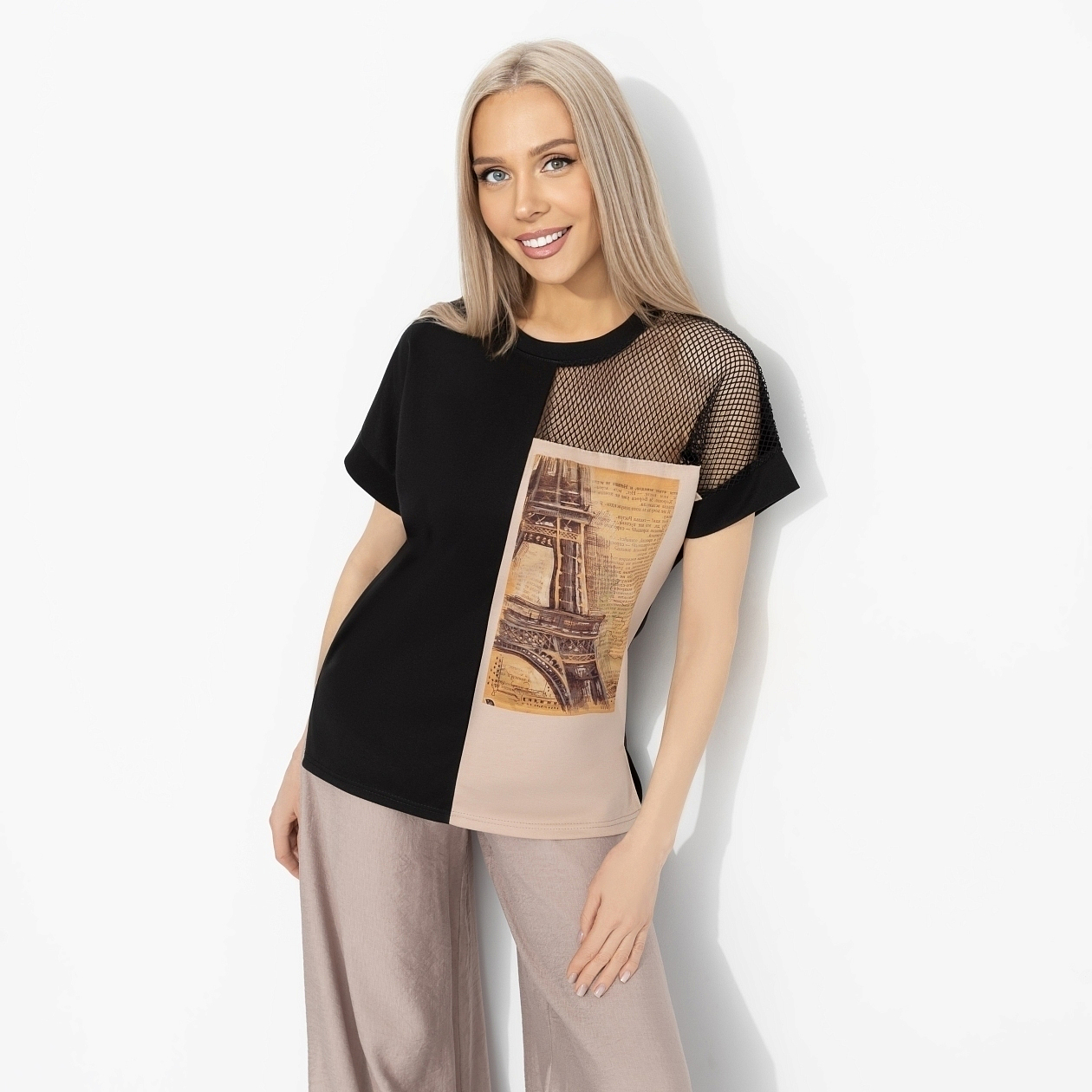 Футболка Ты в деле (стиль). Состав: 65% п/э, 30% вискоза, 5% стрейч