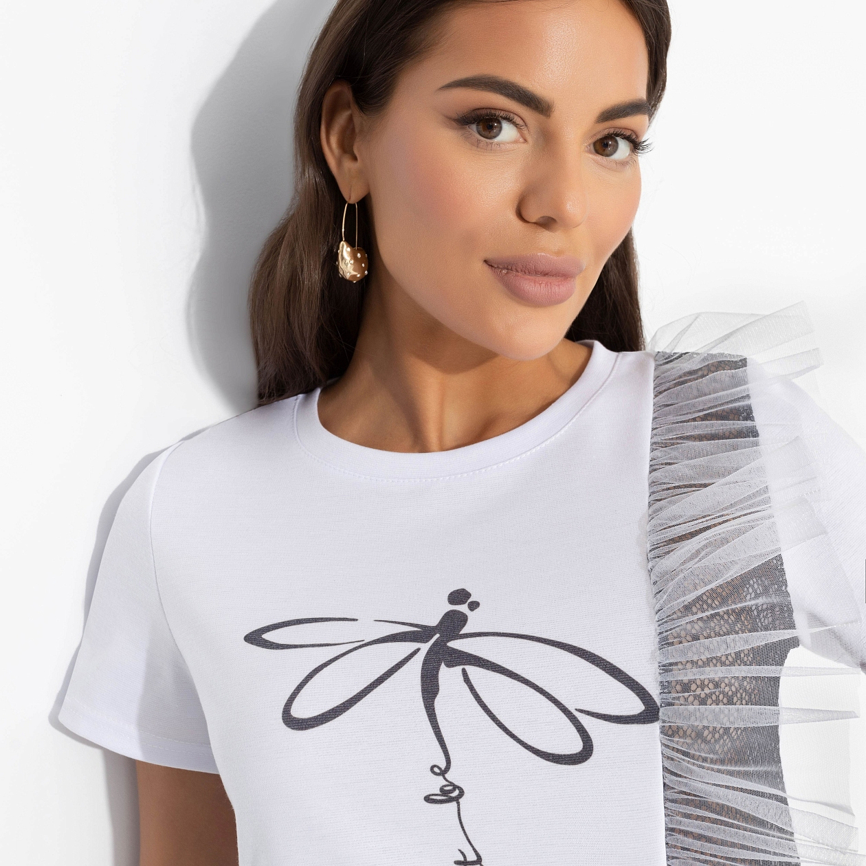 Футболка Завоюй меня (дуэт). Состав: 65% п/э, 30% вискоза, 5% стрейч