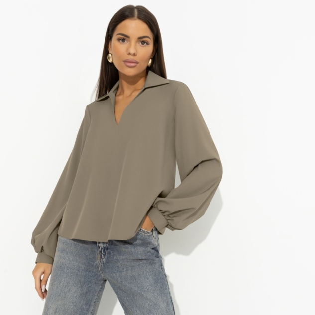 Блуза Личные границы (зеленый чай) 