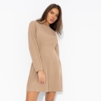 Платье Любовь с первого платья (бежевое). Состав: 60% п/э, 37% вискоза, 3% спандекс