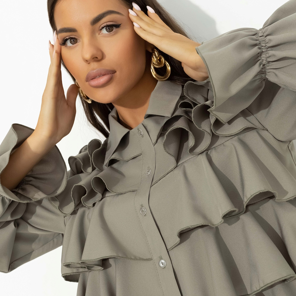 Блуза Гипнотический стиль. Состав: 95% полиэстер, 5% эластан