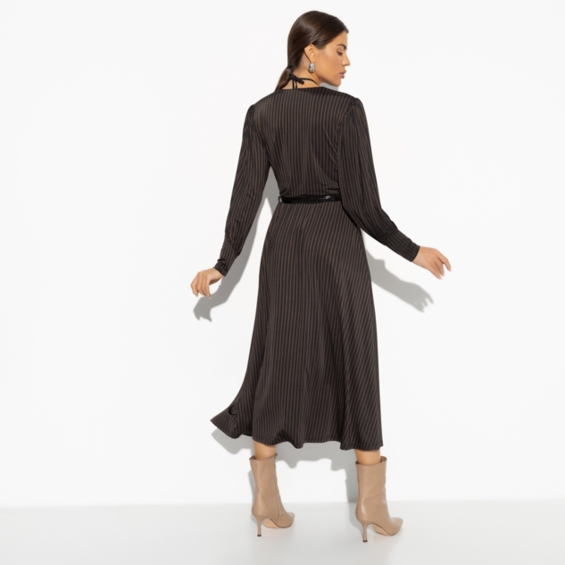 Платье Высокие требования (brown, с ремешком) 