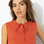 Блуза Легкое настроение (терракот). Состав: 97% п/э, 3% спандекс