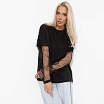 Футболка Модный бунт. Состав: 65% п/э, 30% вискоза, 5% стрейч