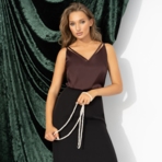 Создана для поцелуев (шоколадный). Купить женский Топ оптом от производителя.