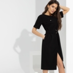 Платье-футляр Я онлайн (обольстительная, с поясом). Состав: 92% полиэстер, 6% вискоза, 2% спандекс