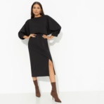 Платье Ты входишь–мода замирает (черное). Состав: 95% полиэстер, 5% эластан