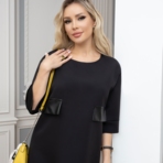 Платье Гид по событиям (блэк). Состав: 60% п/э, 37% вискоза, 3% спандекс