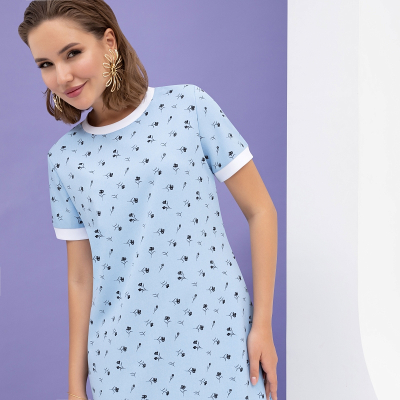 Платье Игра воображения (милая). Состав: 80% п/э, 15% лен, 5% эластан