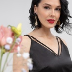 Создана для поцелуев (блэк). Купить женский Топ оптом от производителя.