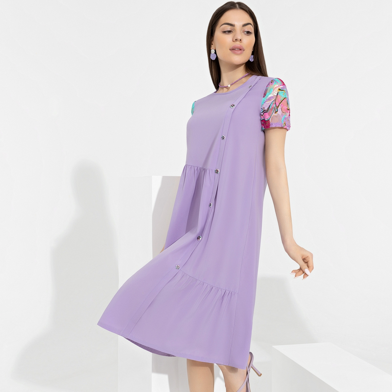 Платье Чувства на максимум (нежная). Состав: 95% п/э, 5% спандекс