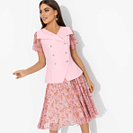 Костюм с юбкой Сияние уверенности (2 в 1). Состав: 98% п/э, 2% спандекс