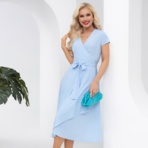 Платье Всегда в выигрыше! (привлекательная, с поясом). Состав: 95% п/э, 5% эластан