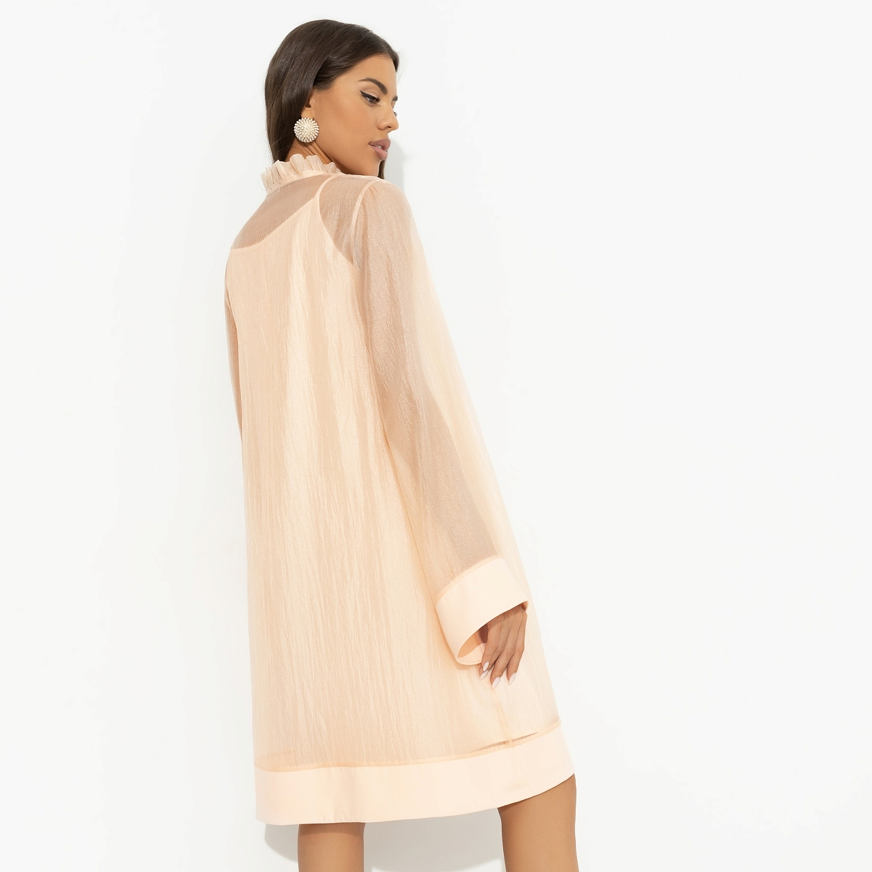 Платье Свобода творить (оранжевое). Состав: 100% нейлон