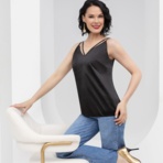 Создана для поцелуев (блэк). Купить женский Топ оптом от производителя.