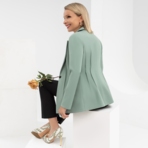 Жакет Скорая модная помощь (базилик). Состав: 60% п/э, 37% вискоза, 3% спандекс