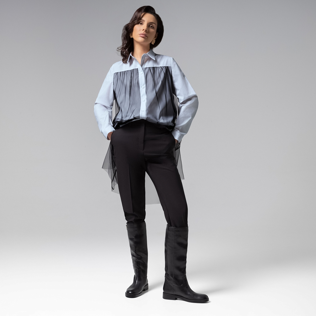 Срочно на обложку (blue). Состав: 95% вискоза, 5% эластан